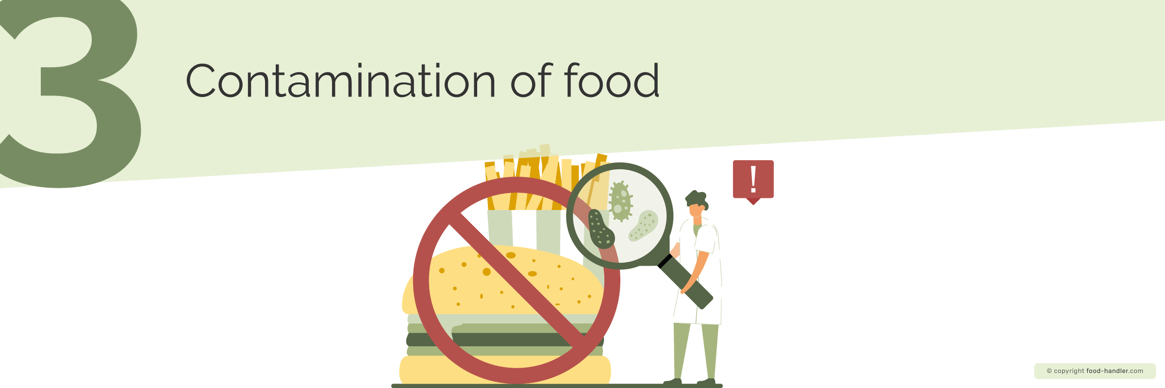 Contamination of food